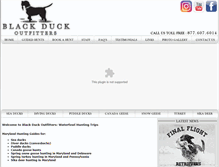 Tablet Screenshot of blackduckoutfitters.com